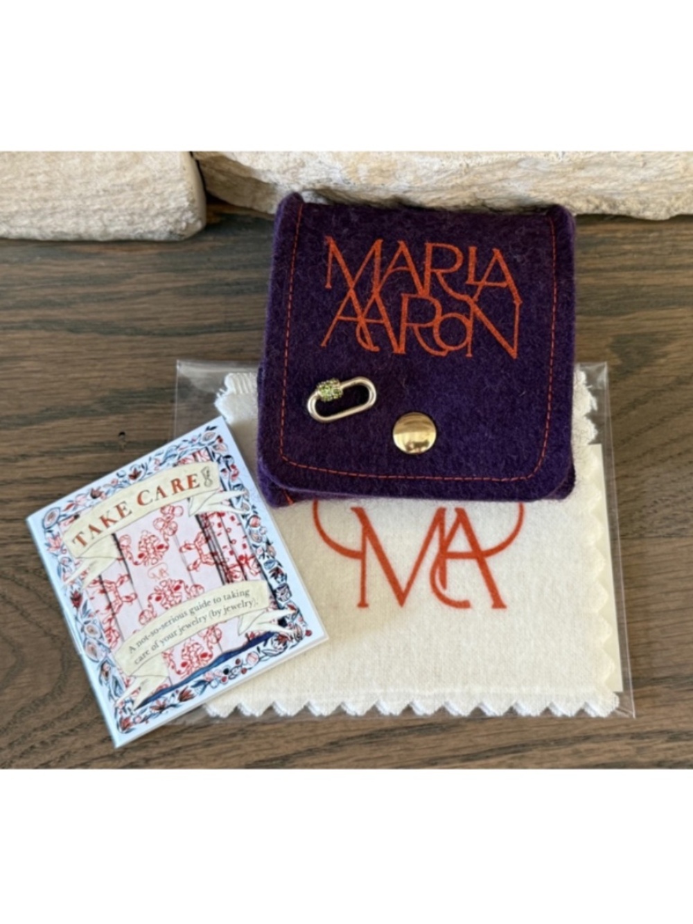 Marla Aaron 14K Yellow Gold Stoned Babylock Green Tourmaline